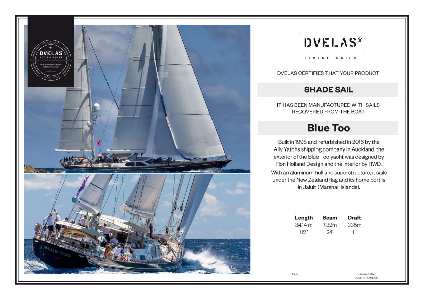 DVELAS certifies that all its products are made with recovered candles whose origin data is on a sewn label, as well as accompanied by an original certificate. 